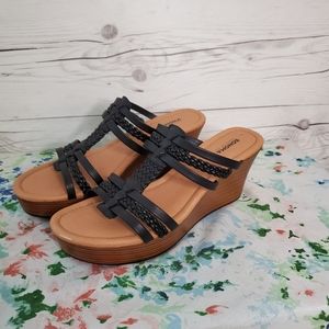 💥LAST CHANCE💥 Braided Slip-on Wedge Sandals